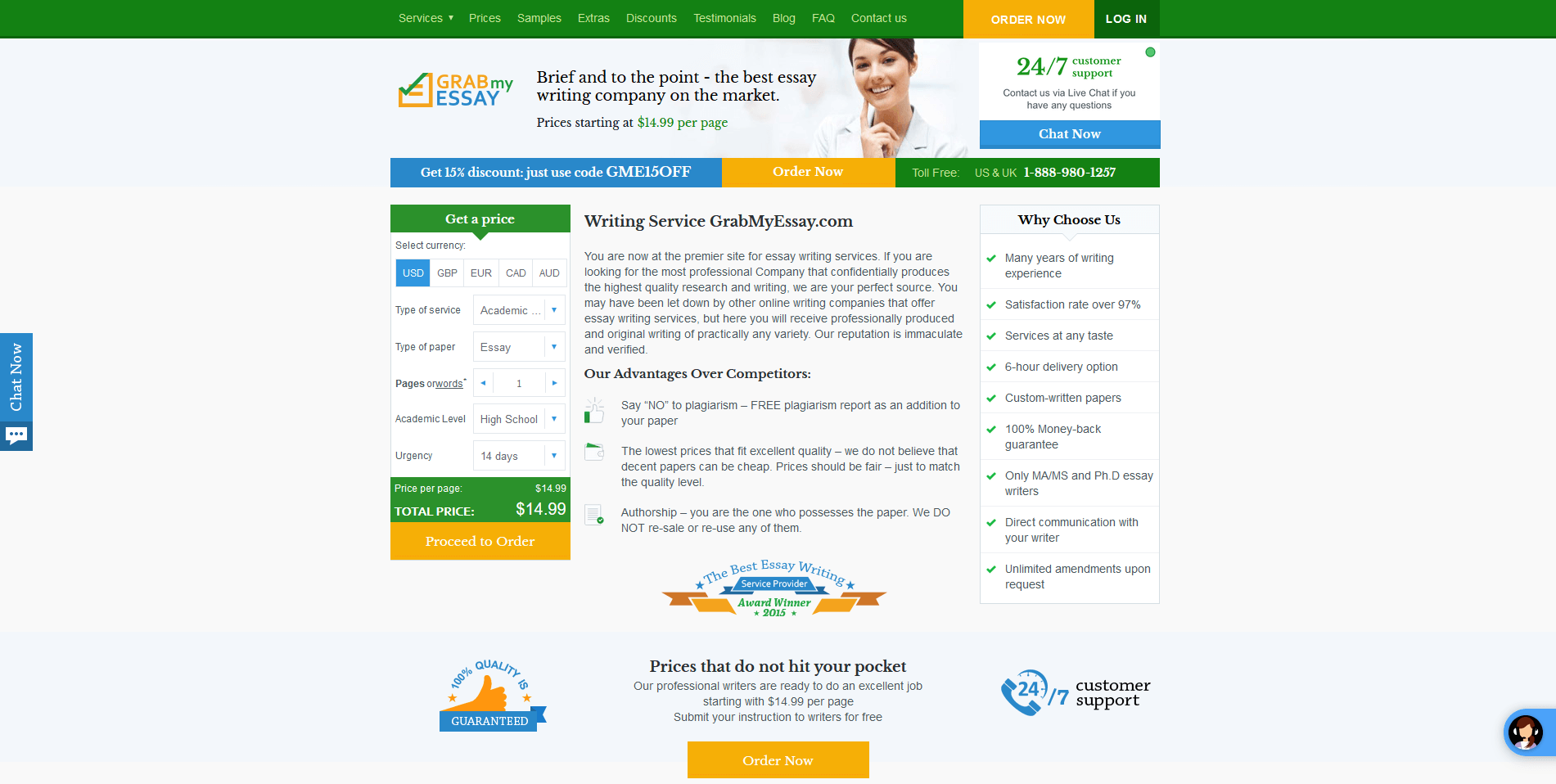 Grabmyessay Writing Service Review by TopEssayCompanies