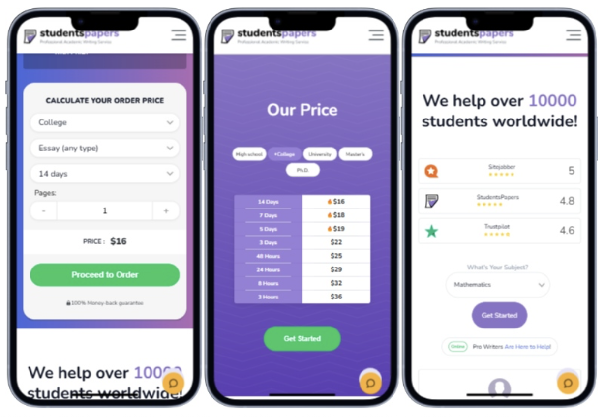 Mobile version vs. desktop